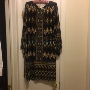 Multi print lightweight dress